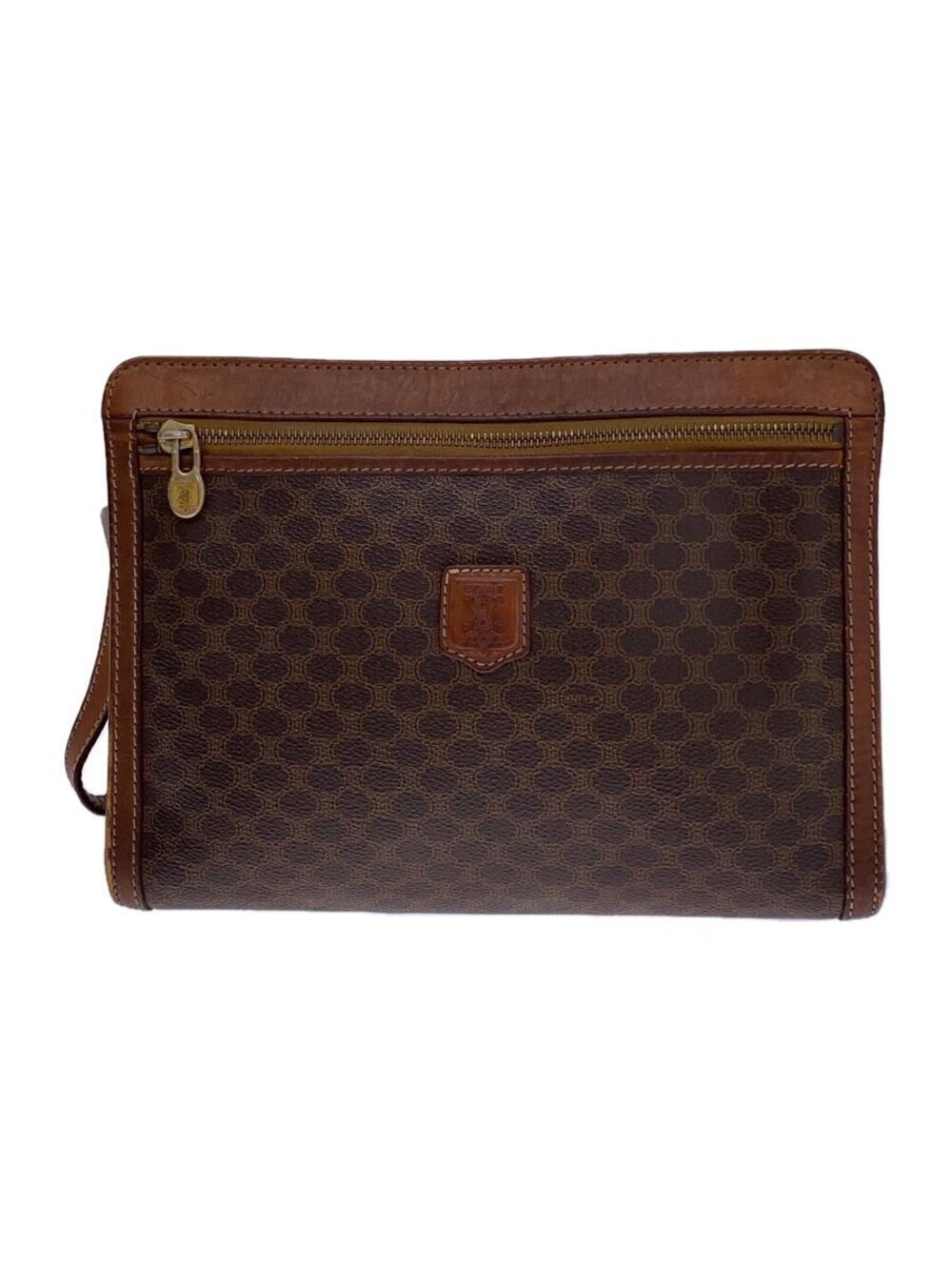 Celine Clutch Bag Brown All over